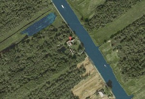 Satelietfoto Groepsaccommodatie de Imme in de Weerribben