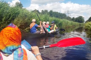 Kanoën in de Weerribben