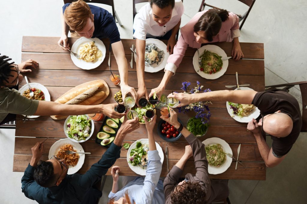 Gezellig samen gezond en lekker eten in de 'Aan Het Roer van je gezondheid' retraite