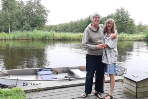 Marjo Disseldorp en Wim Liesker, begeleiders van de voedingsretraites in de Imme